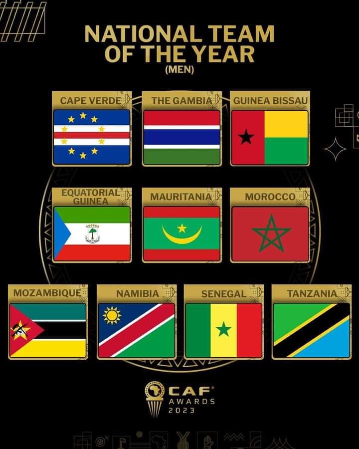 قائمة أفضل منتخب إفريقي 2023
